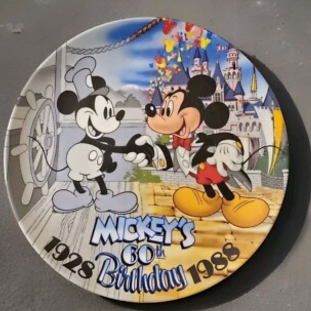 Disney Mickey's 60th Birthday Celebration Collector Plate